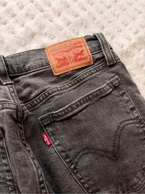 Levi's Black-Gray Slim Jeans with Signature Back Pocket
